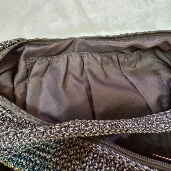 The Sak Woven Hobo Tote Multicolor Large Handbag Purse Women's Beach Gypsy Boho - Picture 7 of 14